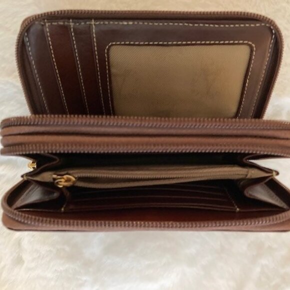 LA TOUR EIFFEL Brand New Authentic 1837 Top Grain Brown Leather Wallet - Picture 2 of 7